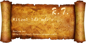 Ritzel Tömör névjegykártya